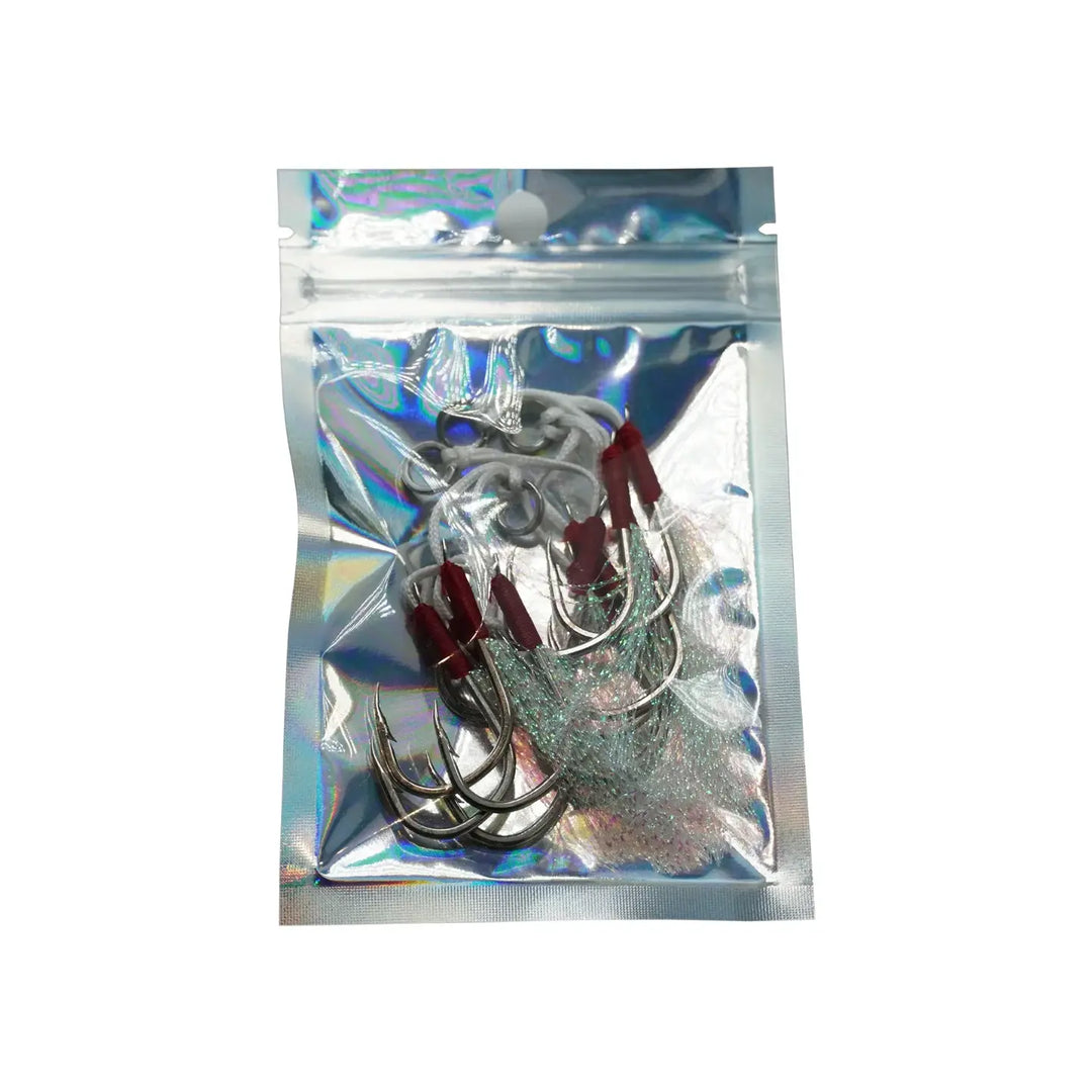 5 Assist Hooks in der groesse S eingepackt