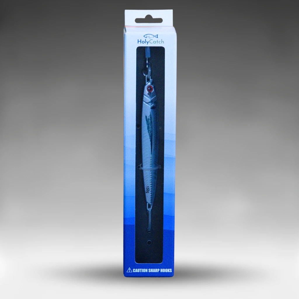 HolyCatch Pilker Rampa silber 150g in der Verpackung