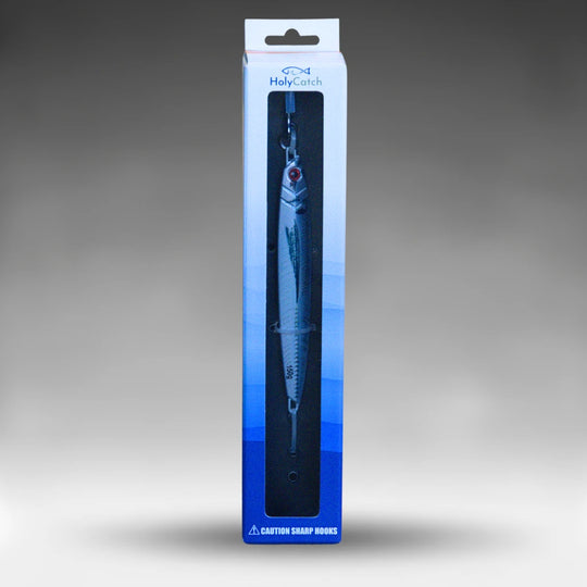 HolyCatch Pilker Rampa silber 150g in der Verpackung