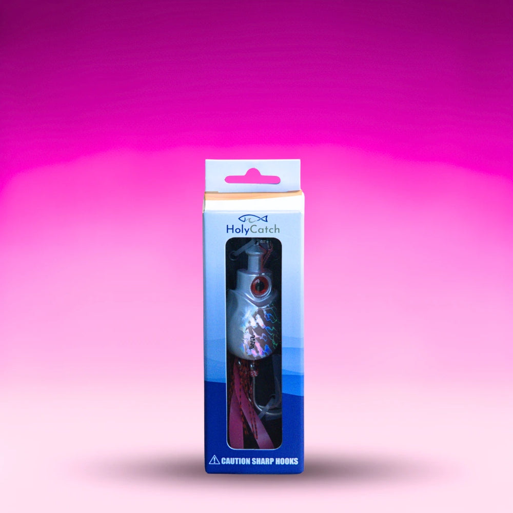 HolyCatch Pilker Valara pink 250g in der Verpackung